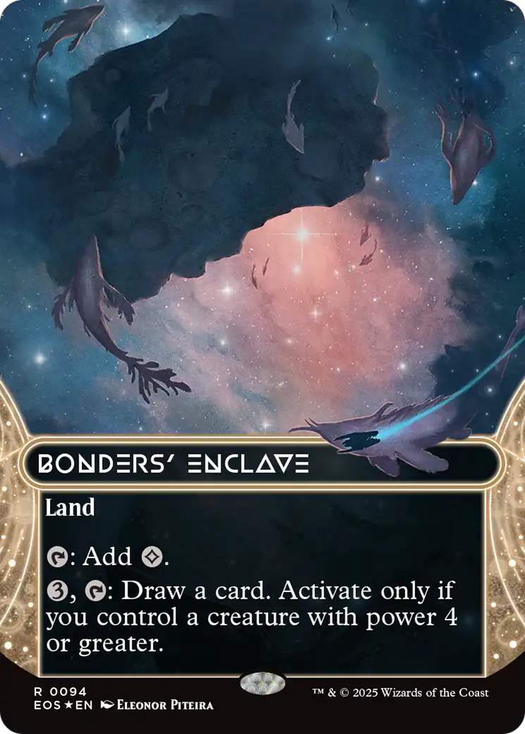 Bonders' Enclave (0094) (Borderless) (Galaxy Foil) [Edge of Eternities: Stellar Sights] | Deep Dive Games St. Marys