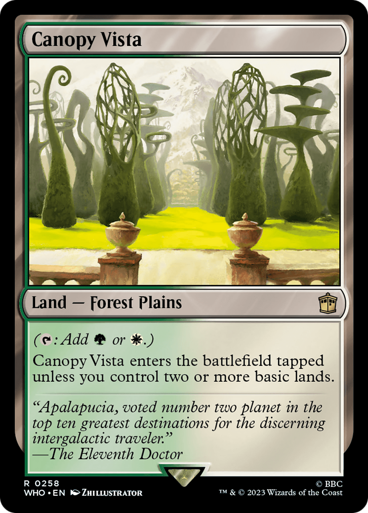Canopy Vista [Doctor Who] | Deep Dive Games St. Marys