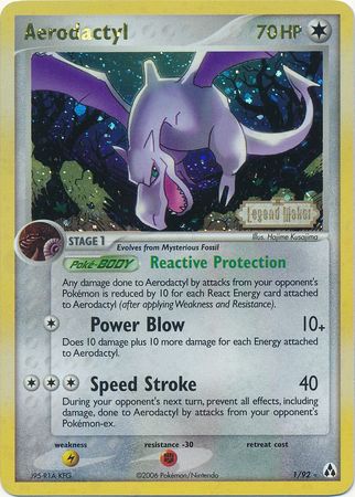Aerodactyl (1/92) (Stamped) [EX: Legend Maker] | Deep Dive Games St. Marys