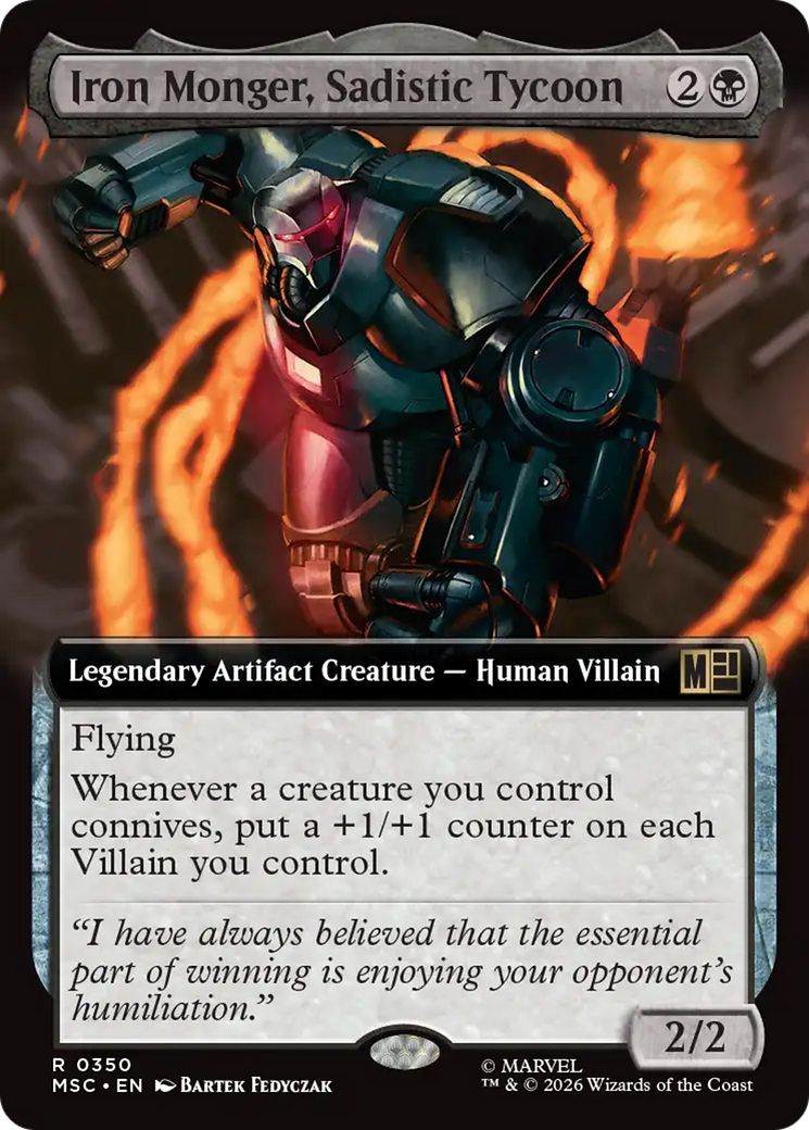 Iron Monger, Sadistic Tycoon (Extended Art) [Marvel Super Heroes Commander] | Deep Dive Games St. Marys