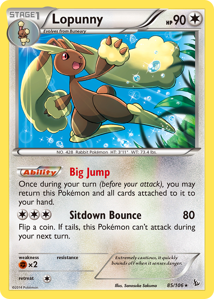 Lopunny (85/106) [XY: Flashfire] | Deep Dive Games St. Marys
