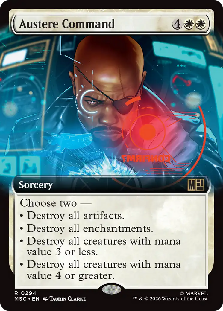 Austere Command (Extended Art) [Marvel Super Heroes Commander] | Deep Dive Games St. Marys