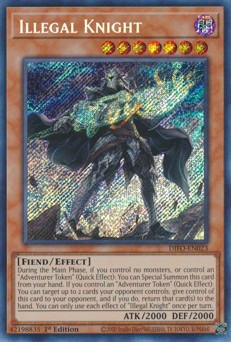 Illegal Knight [DIFO-EN023] Secret Rare | Deep Dive Games St. Marys