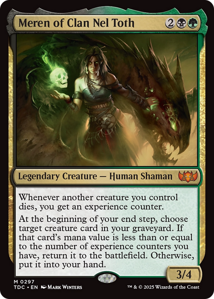 Meren of Clan Nel Toth [Tarkir: Dragonstorm Commander] | Deep Dive Games St. Marys