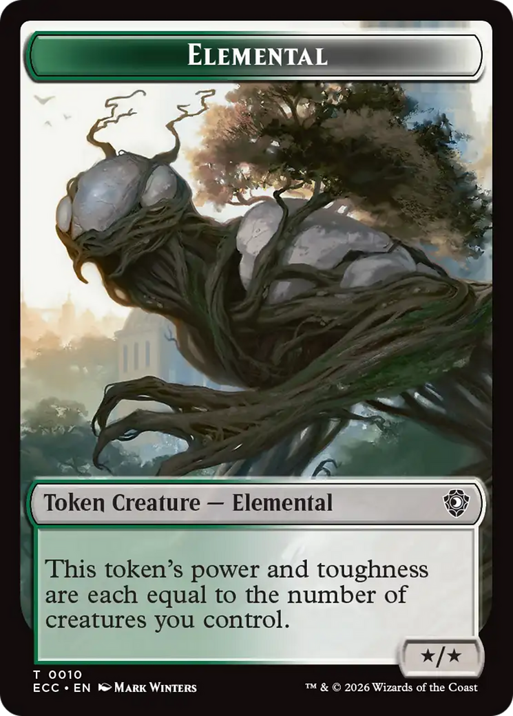 Rhino Warrior // Elemental (0010) Double-Sided Token [Lorwyn Eclipsed Tokens] | Deep Dive Games St. Marys
