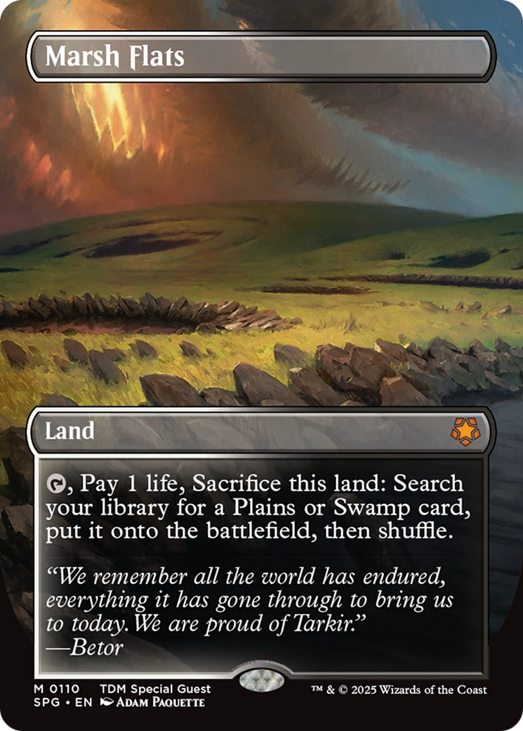 Marsh Flats (Borderless) [Tarkir: Dragonstorm Special Guests] | Deep Dive Games St. Marys