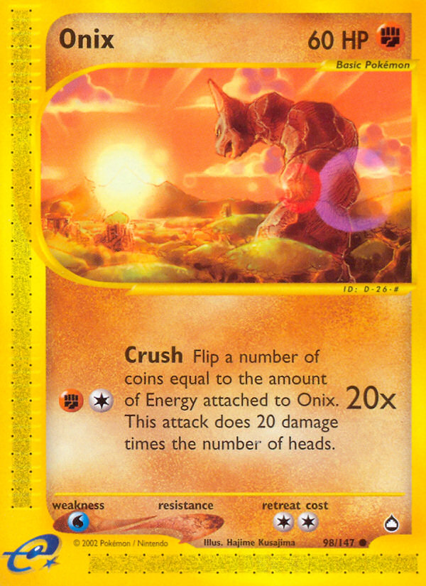 Onix (98/147) [Aquapolis] | Deep Dive Games St. Marys