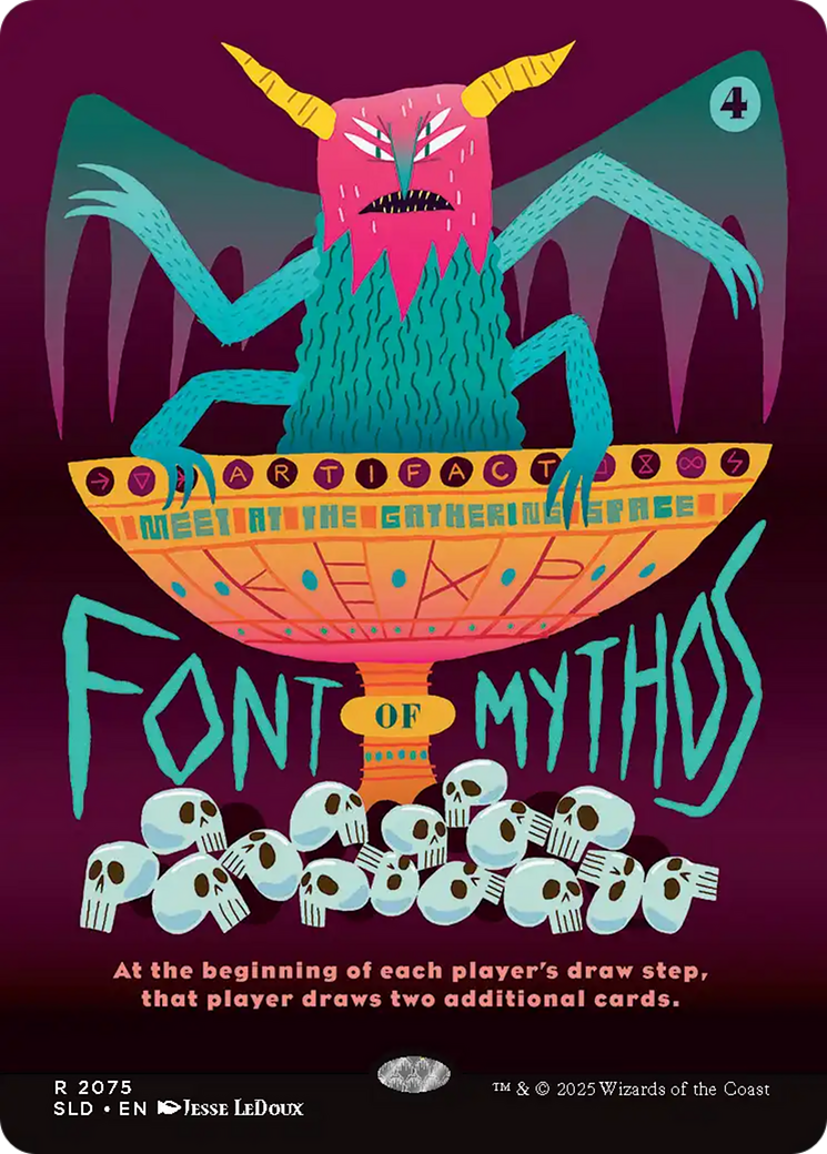 Font of Mythos (Rainbow Foil) [Secret Lair Drop Series] | Deep Dive Games St. Marys