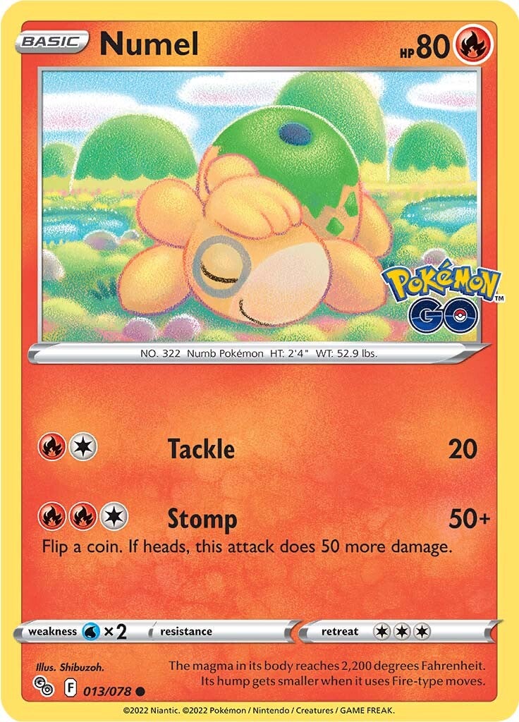 Numel (013/078) [Pokémon GO] | Deep Dive Games St. Marys