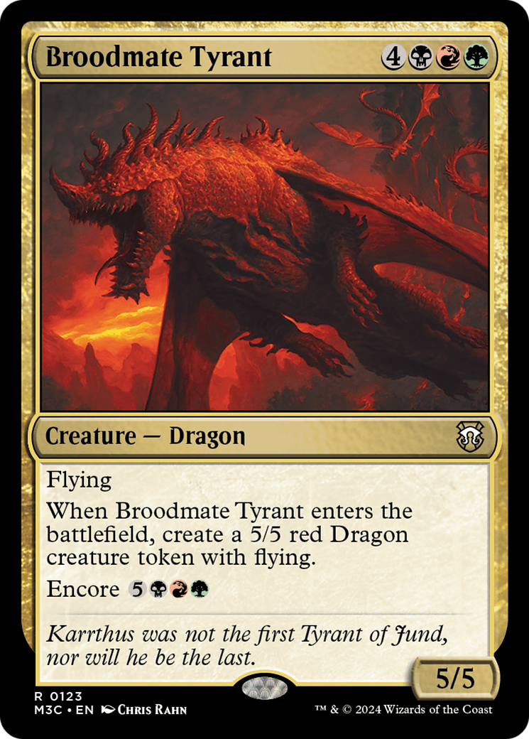 Broodmate Tyrant [Modern Horizons 3 Commander] | Deep Dive Games St. Marys