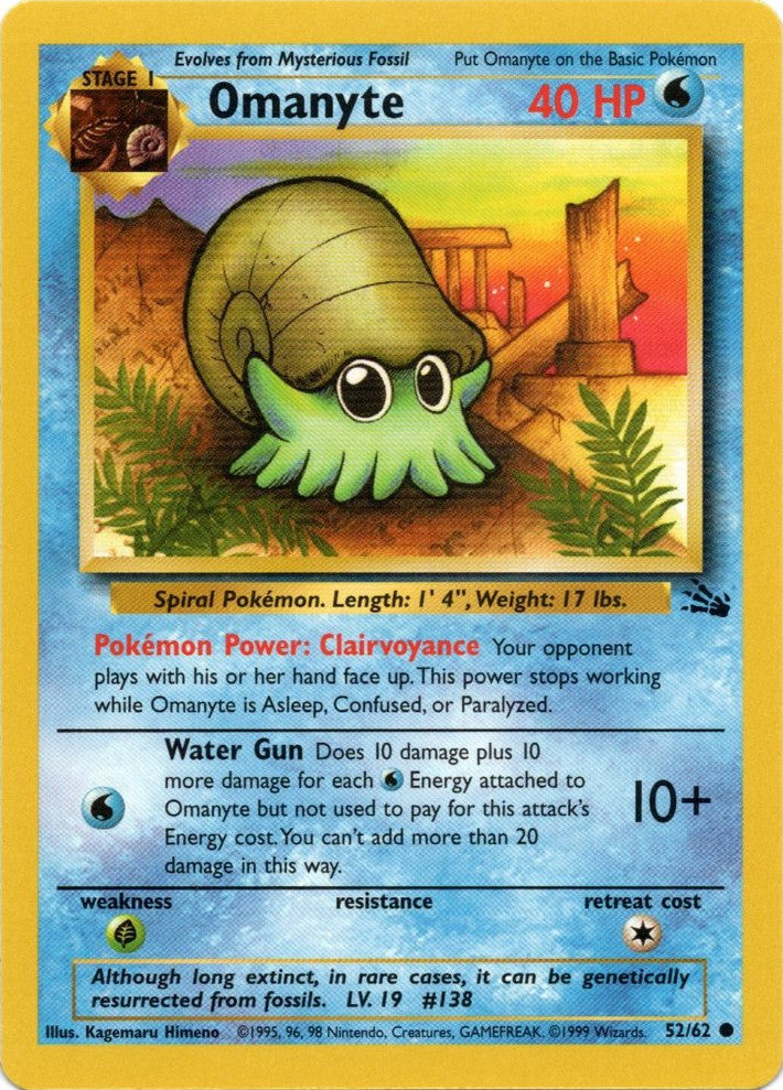 Omanyte (52/62) [Fossil Unlimited] | Deep Dive Games St. Marys