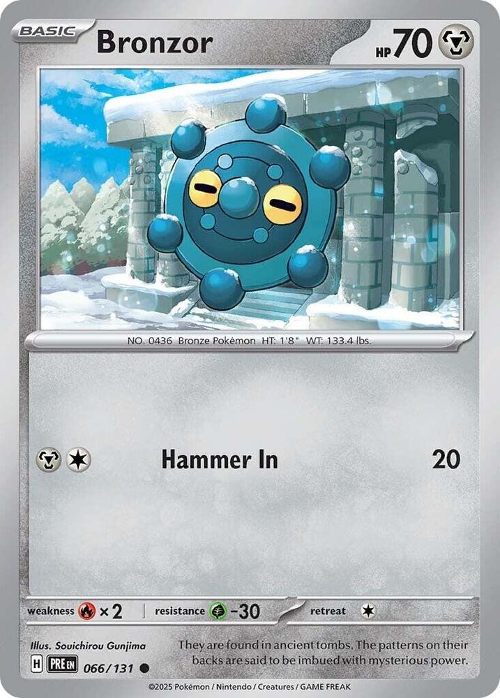 Bronzor (066/131) [Scarlet & Violet: Prismatic Evolutions] | Deep Dive Games St. Marys