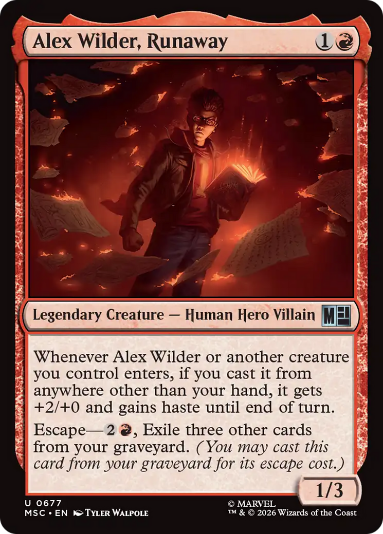 Alex Wilder, Runaway [Marvel Super Heroes Commander] | Deep Dive Games St. Marys