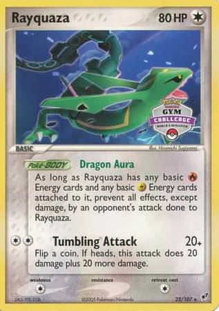 Rayquaza (22/107) (Gym Challenge Promo) [EX: Deoxys] | Deep Dive Games St. Marys