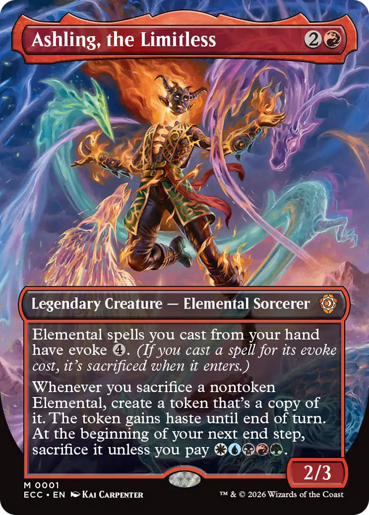 Ashling, the Limitless (Borderless) [Lorwyn Eclipsed Commander] | Deep Dive Games St. Marys