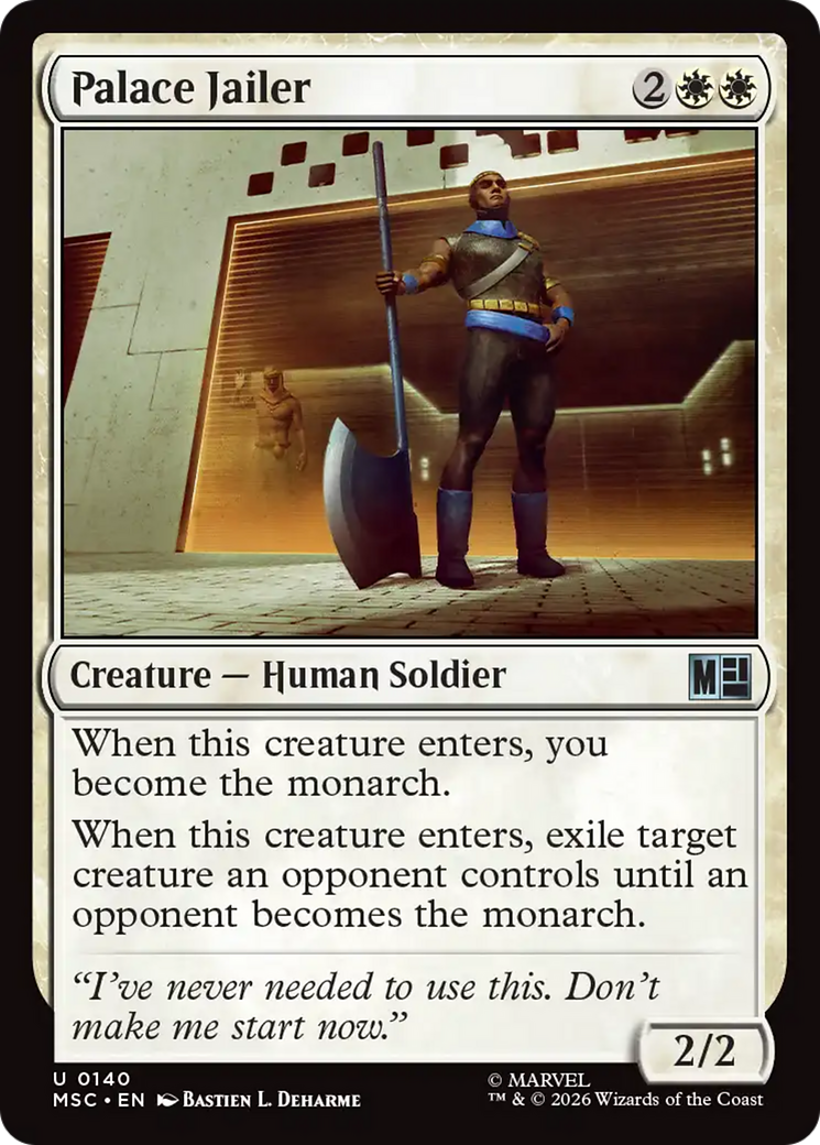 Palace Jailer (Surge Foil) [Marvel Super Heroes Commander] | Deep Dive Games St. Marys