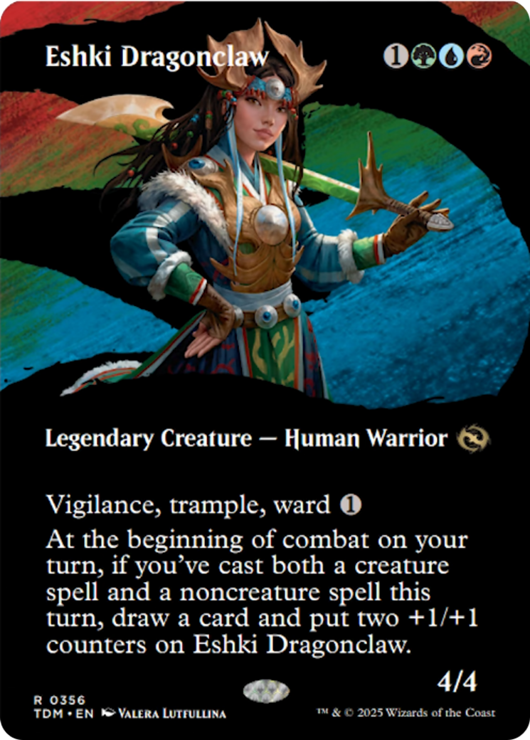 Eshki Dragonclaw (Borderless) [Tarkir: Dragonstorm] | Deep Dive Games St. Marys