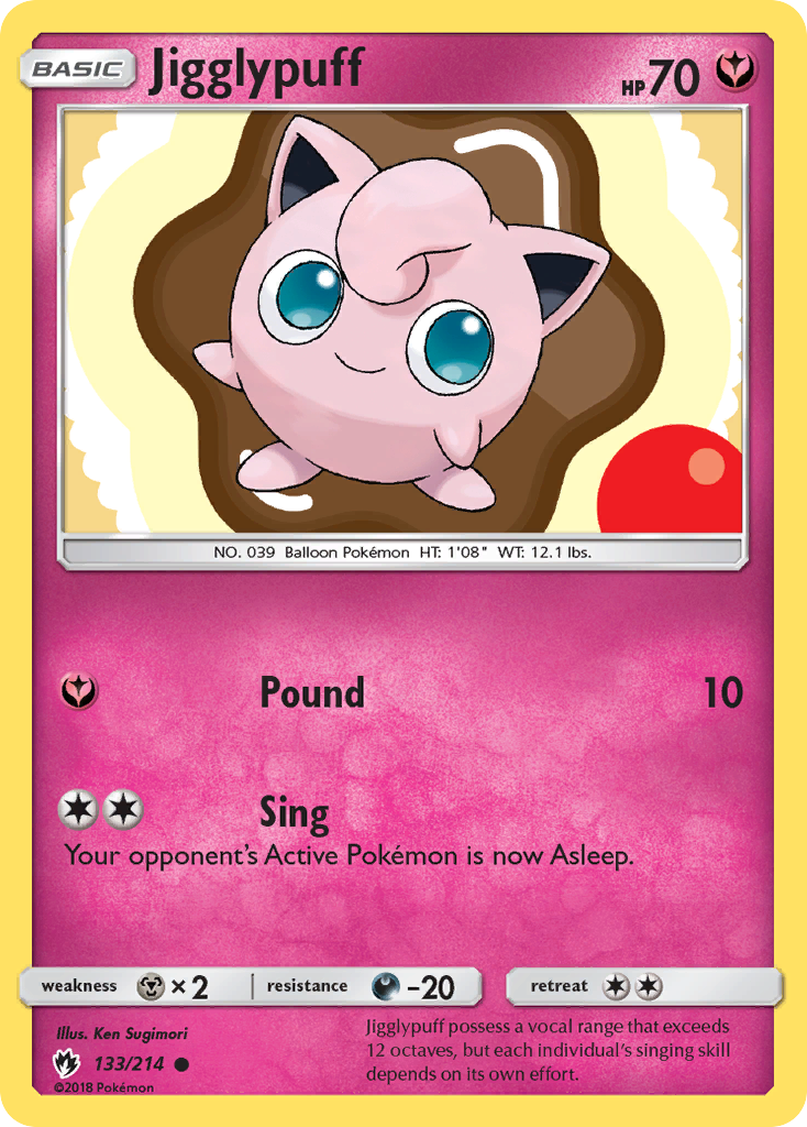 Jigglypuff (133/214) [Sun & Moon: Lost Thunder] | Deep Dive Games St. Marys
