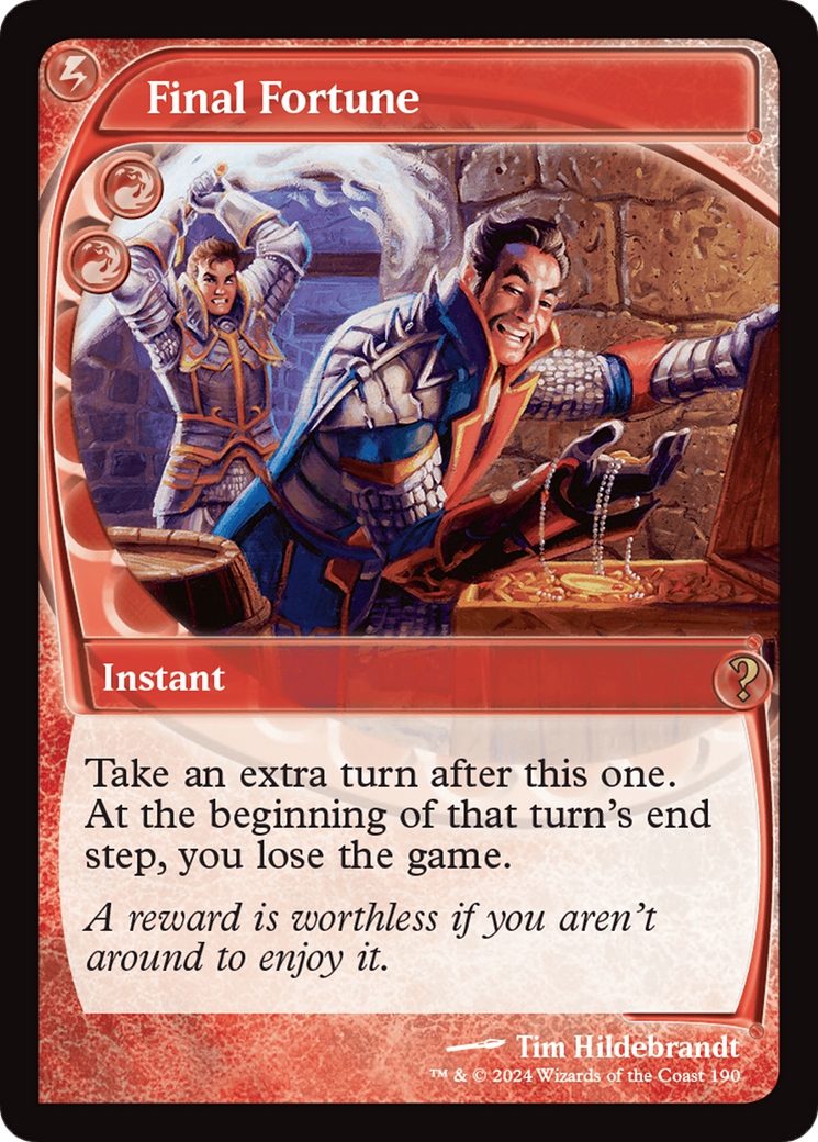 Final Fortune (Future Sight) [Mystery Booster 2] | Deep Dive Games St. Marys