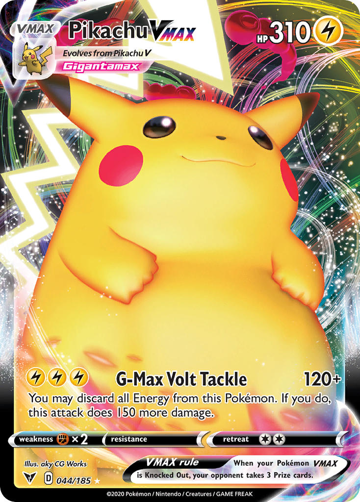 Pikachu VMAX (044/185) [Sword & Shield: Vivid Voltage] | Deep Dive Games St. Marys