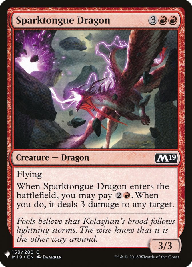 Sparktongue Dragon [Mystery Booster] | Deep Dive Games St. Marys