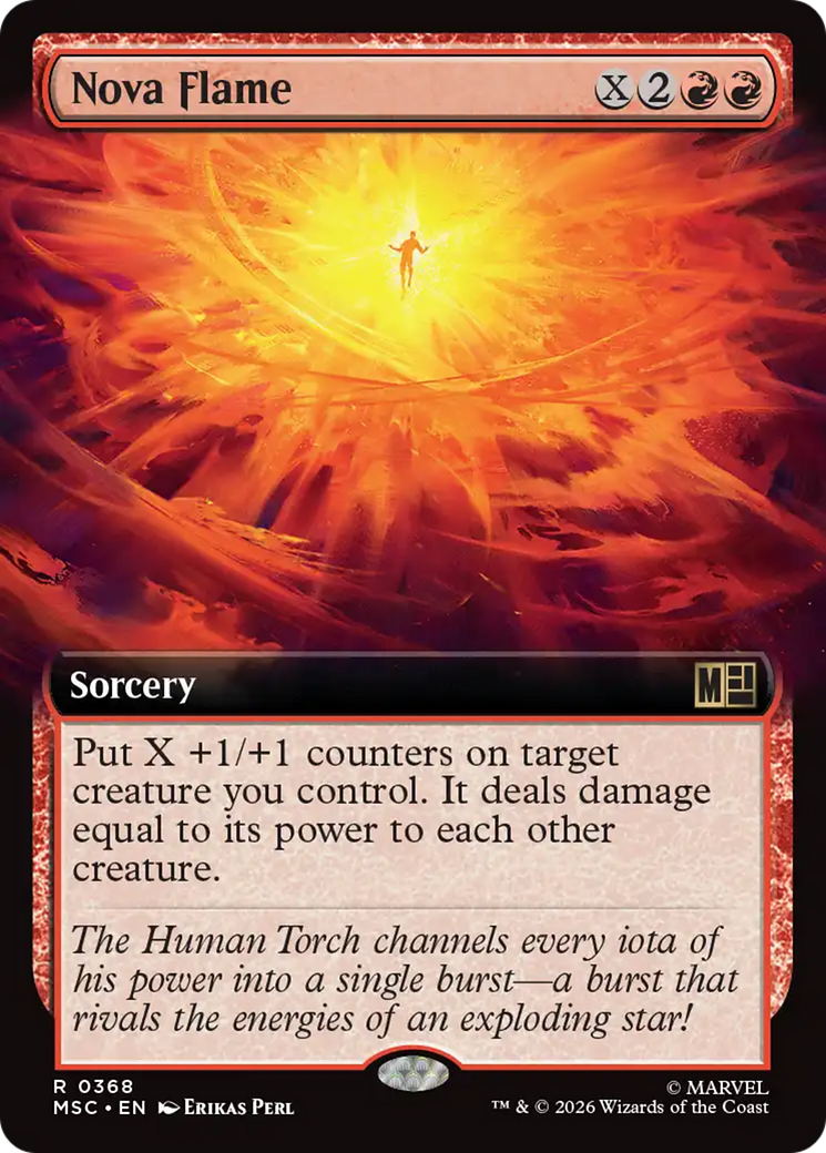 Nova Flame (Extended Art) [Marvel Super Heroes Commander] | Deep Dive Games St. Marys