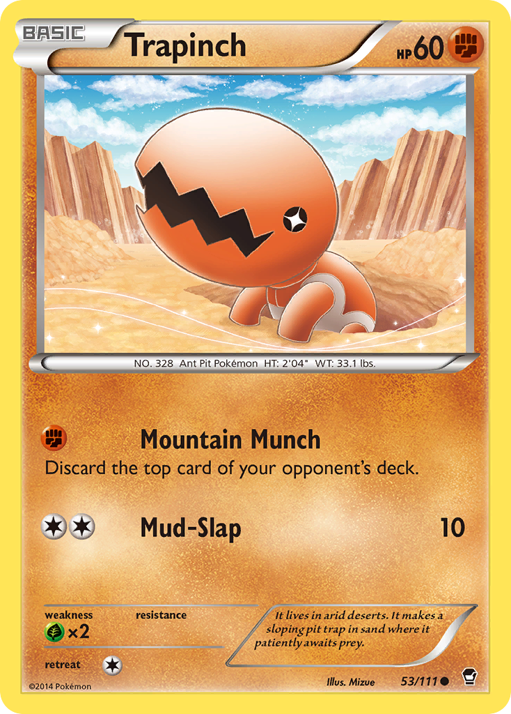Trapinch (53/111) [XY: Furious Fists] | Deep Dive Games St. Marys