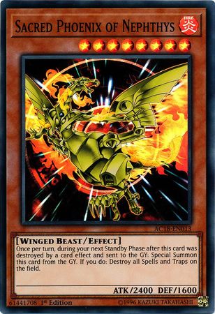 Sacred Phoenix of Nephthys [AC18-EN013] Super Rare | Deep Dive Games St. Marys