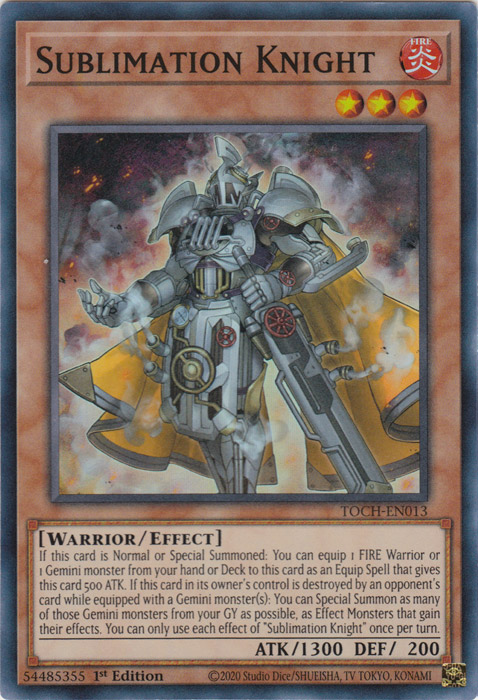 Sublimation Knight [TOCH-EN013] Super Rare | Deep Dive Games St. Marys