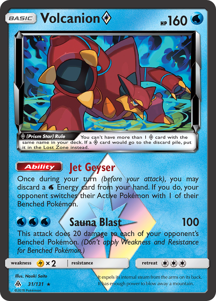 Volcanion (31/131) (Prism Star) [Sun & Moon: Forbidden Light] | Deep Dive Games St. Marys