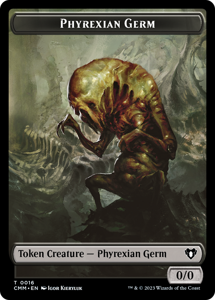 Eldrazi // Phyrexian Germ Double-Sided Token [Commander Masters Tokens] | Deep Dive Games St. Marys