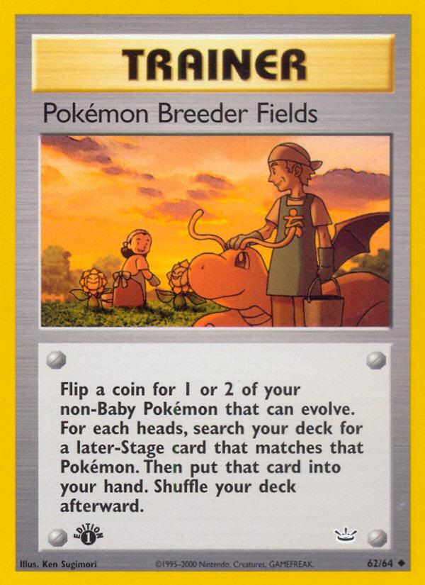Pokemon Breeder Fields (62/64) [Neo Revelation 1st Edition] | Deep Dive Games St. Marys