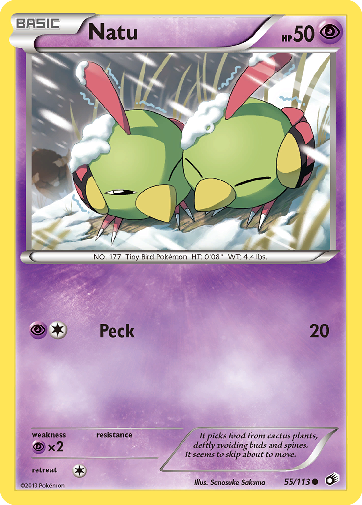 Natu (55/113) [Black & White: Legendary Treasures] | Deep Dive Games St. Marys
