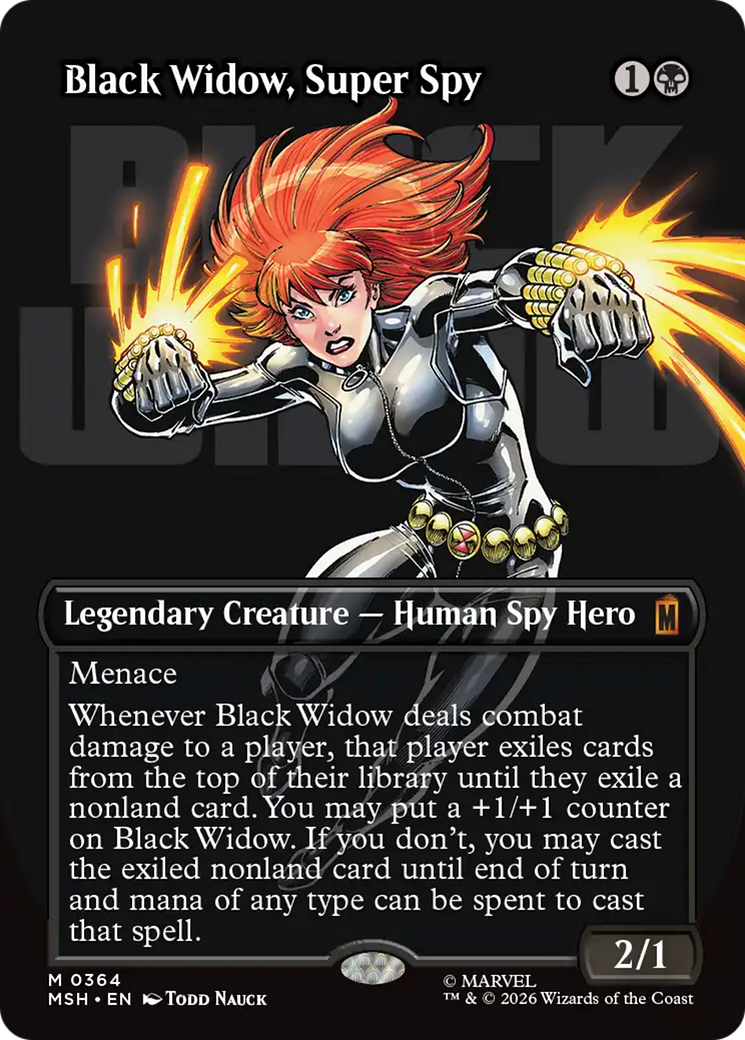 Black Widow, Super Spy (Borderless) (0364) [Marvel Super Heroes] | Deep Dive Games St. Marys
