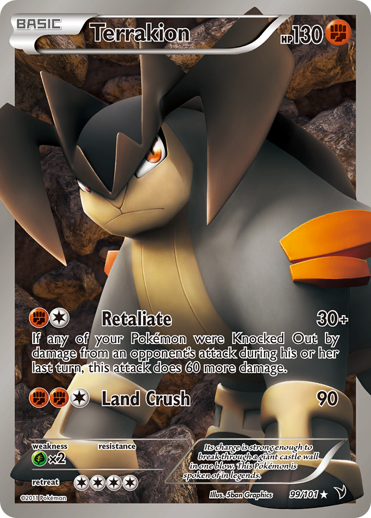 Terrakion (99/101) [Black & White: Noble Victories] | Deep Dive Games St. Marys