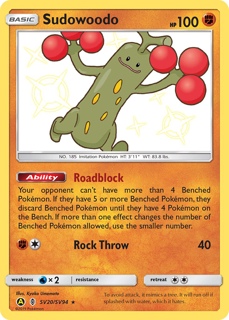 Sudowoodo (SV20/SV94) [Sun & Moon: Hidden Fates - Shiny Vault] | Deep Dive Games St. Marys