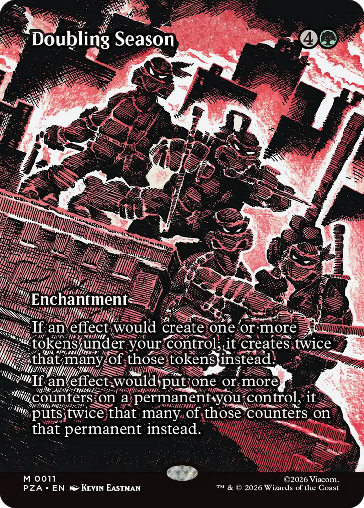 Doubling Season (Borderless) [Teenage Mutant Ninja Turtles Eternal-Legal] | Deep Dive Games St. Marys