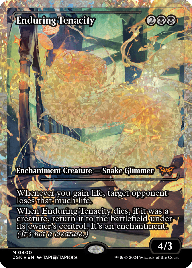 Enduring Tenacity (Japan Showcase Fracture Foil) [Duskmourn: House of Horror] | Deep Dive Games St. Marys
