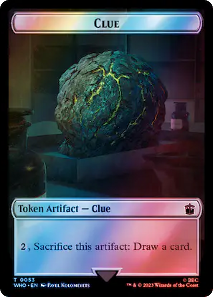 Horse // Clue (0053) Double-Sided Token (Surge Foil) [Doctor Who Tokens] | Deep Dive Games St. Marys