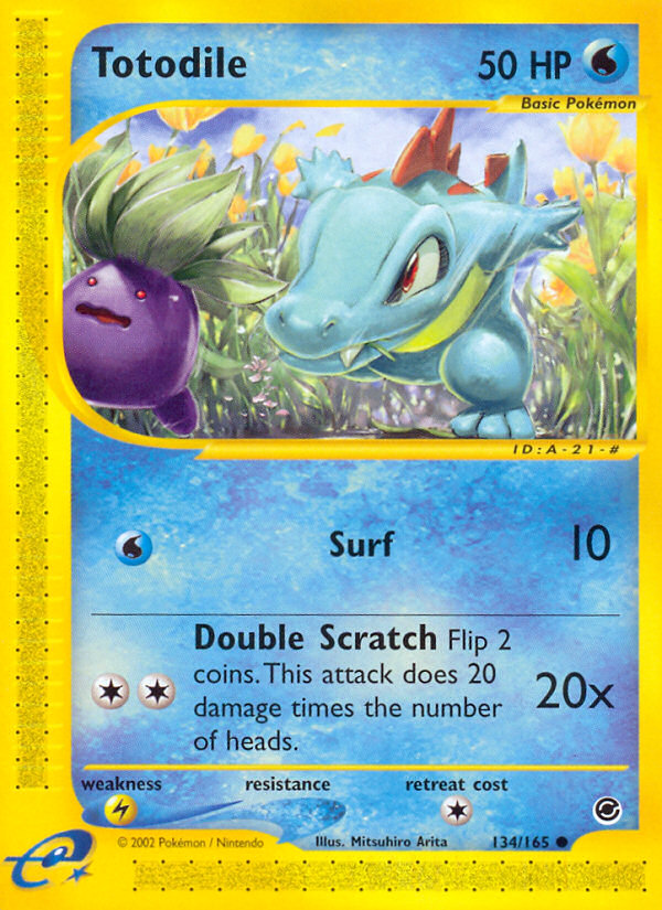 Totodile (134/165) [Expedition: Base Set] | Deep Dive Games St. Marys