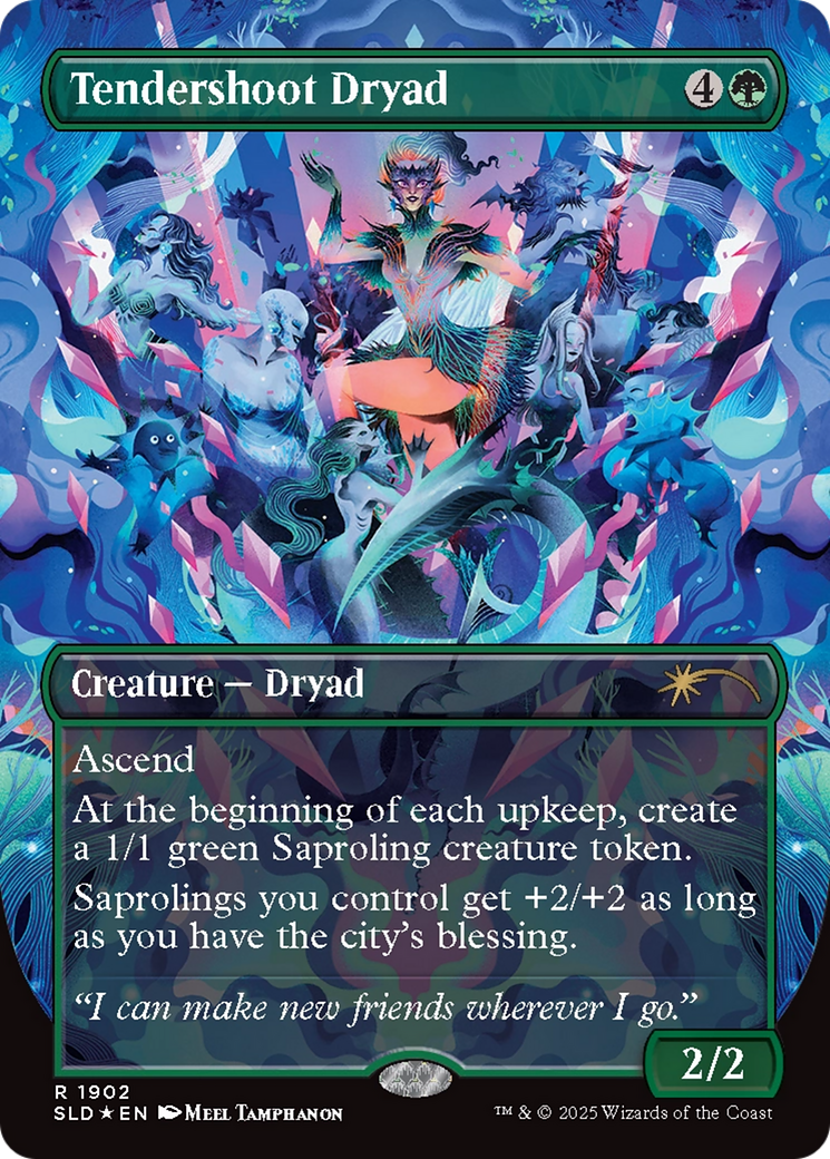 Tendershoot Dryad (Double Rainbow Foil) [Secret Lair Drop Series] | Deep Dive Games St. Marys