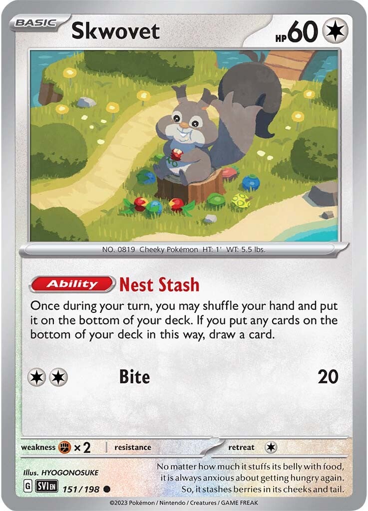 Skwovet (151/198) [Scarlet & Violet: Base Set] | Deep Dive Games St. Marys