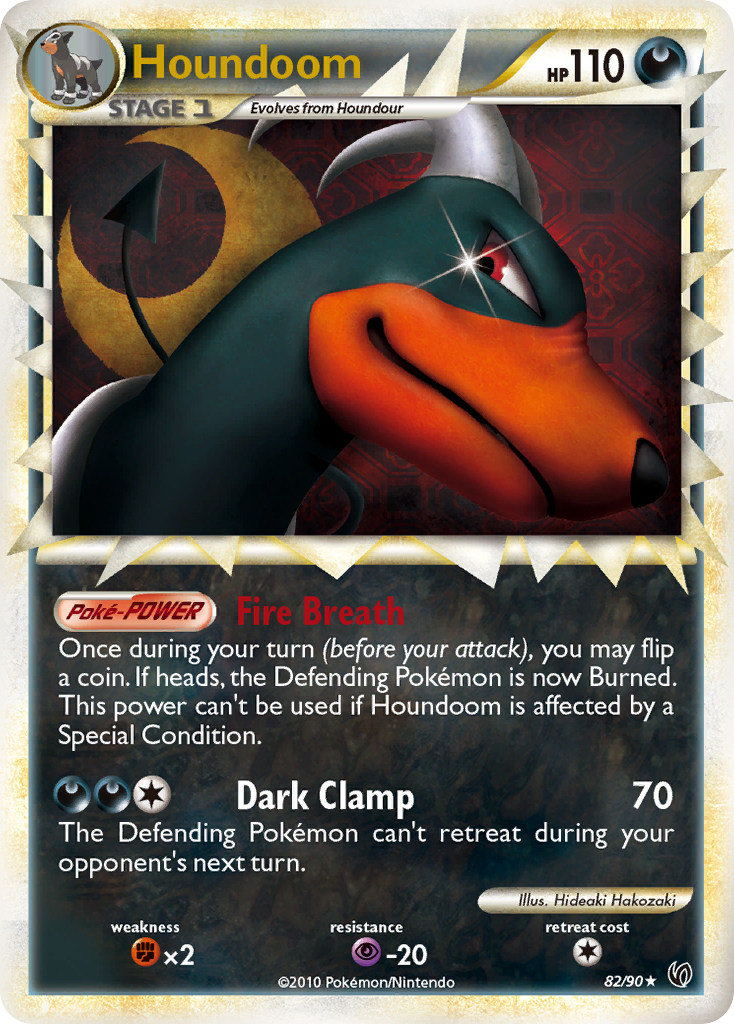 Houndoom (82/90) [HeartGold & SoulSilver: Undaunted] | Deep Dive Games St. Marys