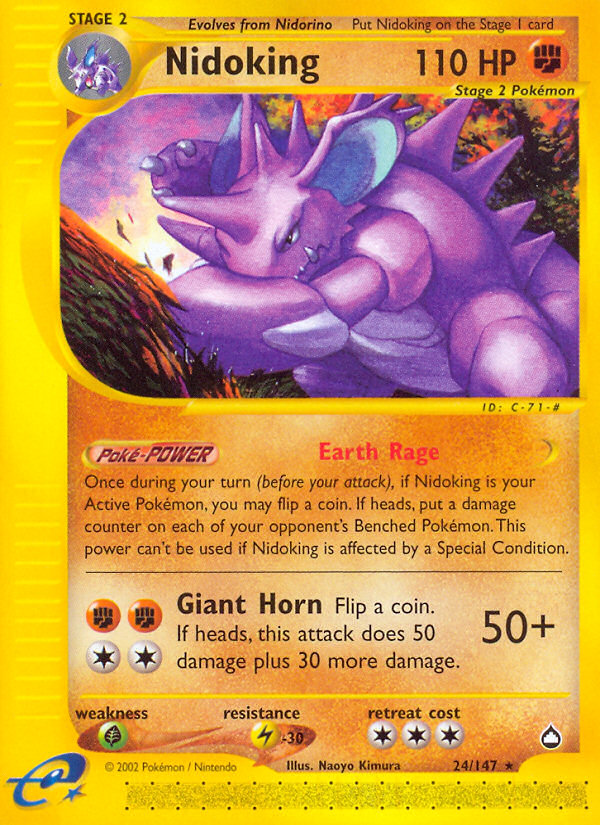 Nidoking (24/147) [Aquapolis] | Deep Dive Games St. Marys