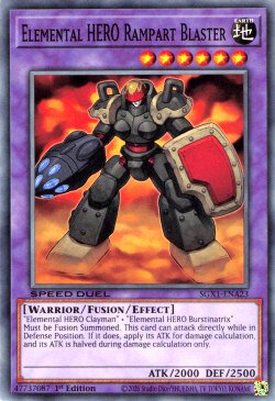 Elemental HERO Rampart Blaster [SGX1-ENA23] Common | Deep Dive Games St. Marys