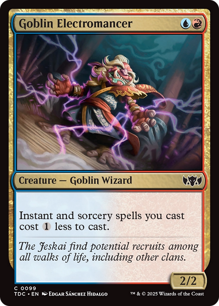 Goblin Electromancer [Tarkir: Dragonstorm Commander] | Deep Dive Games St. Marys
