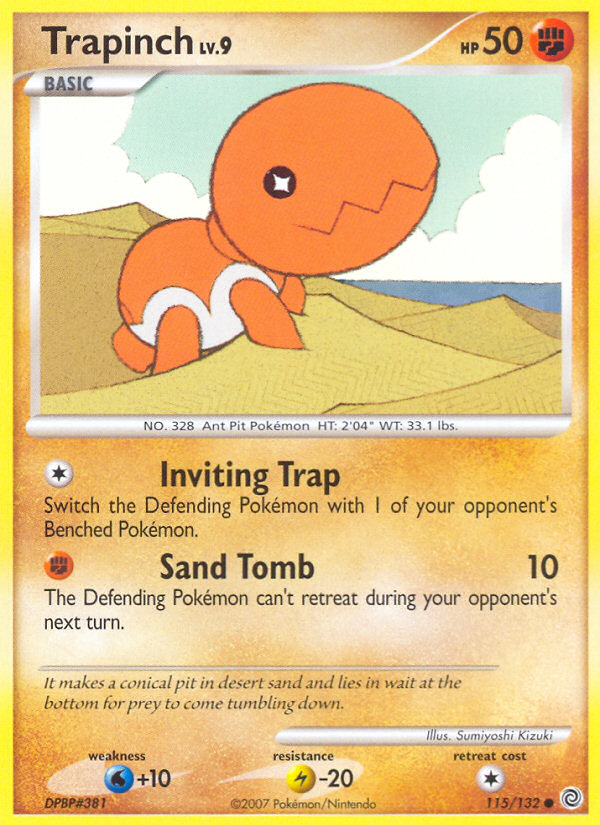 Trapinch (115/132) [Diamond & Pearl: Secret Wonders] | Deep Dive Games St. Marys