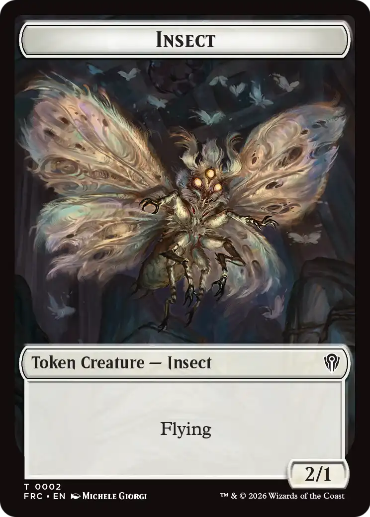 Insect // Rogue Double-Sided Token [Reality Fracture Commander Tokens] | Deep Dive Games St. Marys