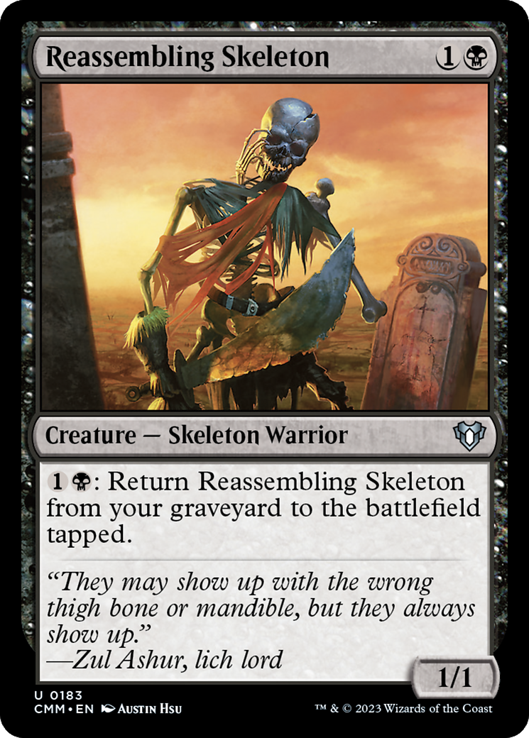 Reassembling Skeleton [Commander Masters] | Deep Dive Games St. Marys