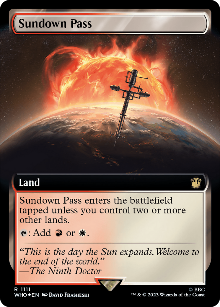 Sundown Pass (Extended Art) (Surge Foil) [Doctor Who] | Deep Dive Games St. Marys